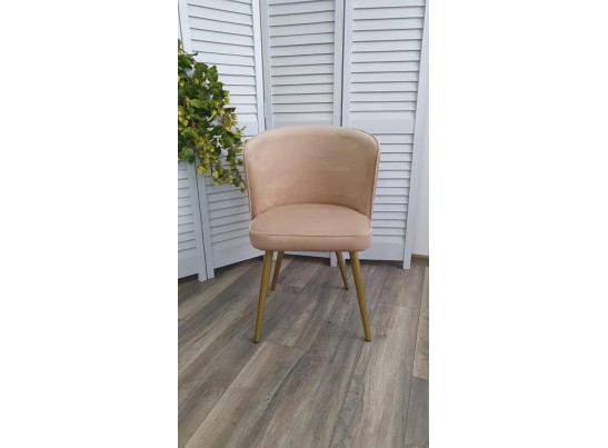 Стул МОНЕ ZIZI 605 Латте, велюр / Золотой каркас в Кургане