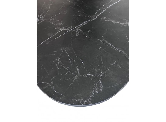 Стол AVOLA 180 MATT BLACK MARBLE SOLID CERAMIC / BLACK в Кургане