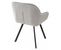 Стул GALE 360 град. поворот. BLUVEL-03 LIGHT GREY, велюр/ черный каркас, в Кургане