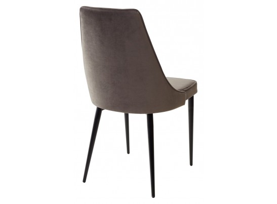 Стул NEPAL-P ГРАФИТ #14, велюр/ черный каркас в Кургане