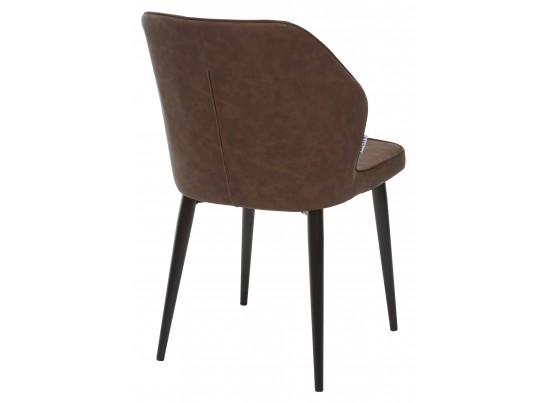 Стул SEATTLE RU-05 шоколадный, экокожа / черный каркас в Кургане