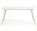 Стол ELIOT 140 Super white glass+Wood в Кургане