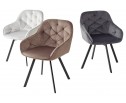 Стул GALE 360 град. поворот. BLUVEL-03 LIGHT GREY, велюр/ черный каркас, в Кургане
