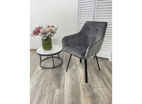 Стул MAVERICK 360 град. поворот. BLUVEL-14 GREY/ черный каркас, в Кургане