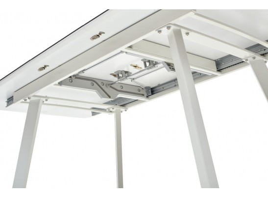 Стол ARUBA 160 GREY-WHITE/ WHITE глазурованное стекло в Кургане