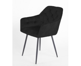 Стул PERU BLUVEL-19 BLACK, велюр M-City