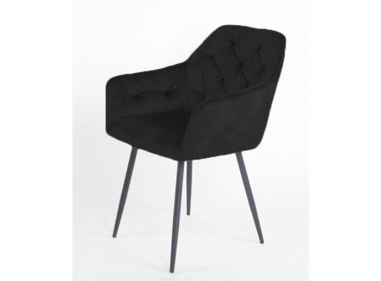 Стул PERU BLUVEL-19 BLACK, велюр M-City в Кургане