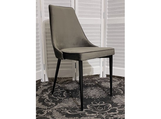 Стул NEPAL-P ГРАФИТ #14, велюр/ черный каркас в Кургане