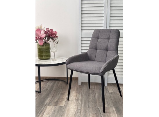 Стул CARACAS Barrel-97 Антрацит, ткань / черный каркас Товарный знак DISAUR в Кургане