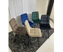Стул CHILLI SQUARE BLUVEL-38 LATTE, велюр в Кургане