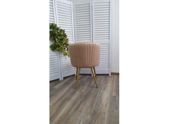 Стул МОНЕ ZIZI 605 Латте, велюр / Золотой каркас в Кургане