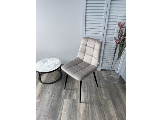 Стул CHILLI G062-37 серый шелк, велюр / черный каркас в Кургане