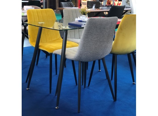 Стул DUBLIN G108-22 золотая осина/ черный каркас, велюр в Кургане