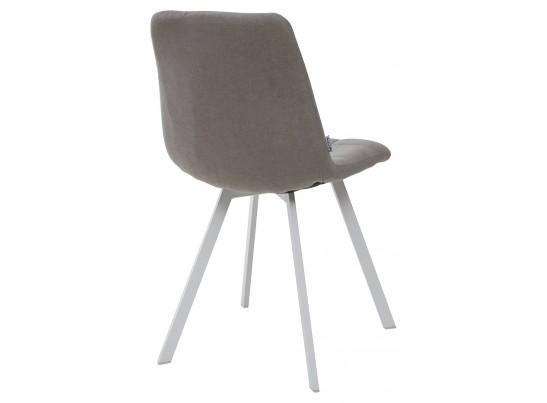 Стул CHILLI SQUARE UF860-08B серый, ткань / белый каркас в Кургане