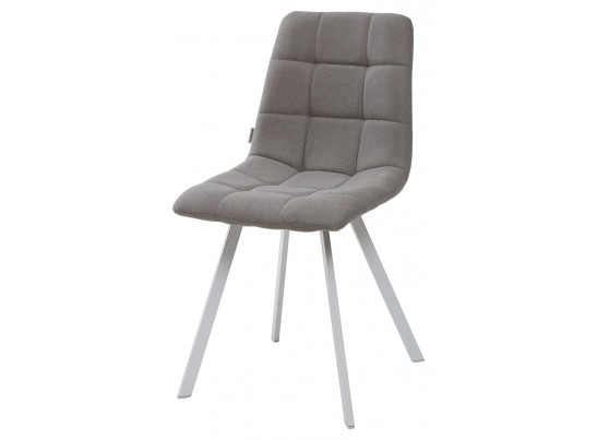 Стул CHILLI SQUARE UF860-08B серый, ткань / белый каркас в Кургане