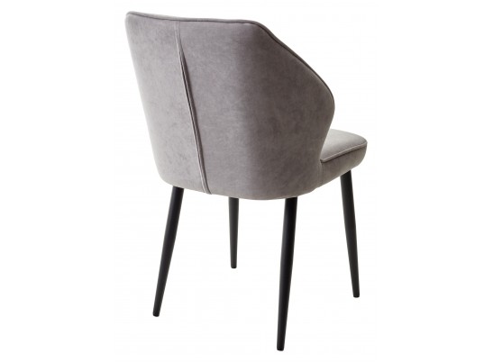 Стул VENA, цвет B22 Серый, велюр/ черный каркас в Кургане