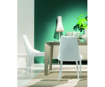 Стул CLARA 40.11 (TR505 white with sand cordonet, экокожа)