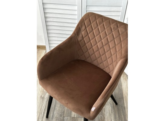 Стул BRANDY 505-11 Кофе, велюр "беспальчиковый" / черный каркас, в Кургане