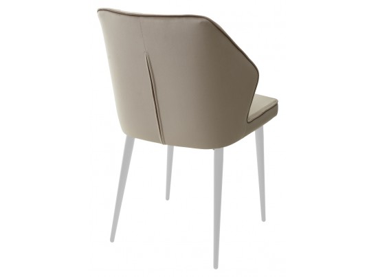 Стул SEATTLE-V ЛАТТЕ #25, велюр / белый каркас в Кургане