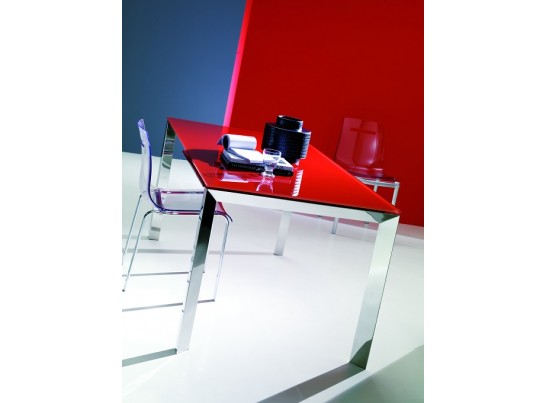 Стол SIRIO (42,38G) 110/150х75хН75 см (G093 LEGS/ M089 FRAME/C152 черн глянц ст) в Кургане