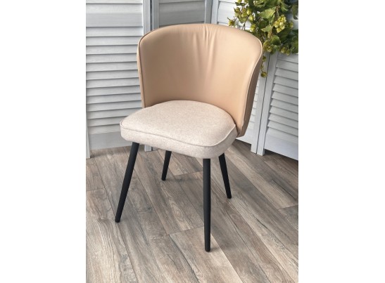 Стул МОНЕ ROVENA IVORI ткань / ORAKUL 130 экокожа / Черный каркас M-City в Кургане