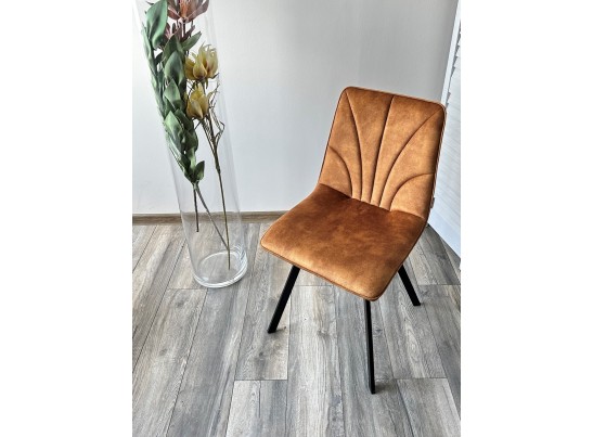 Стул ARFA VT5001-4 античный медный, велюр без "пальчикового" эффекта/ черный каркас в Кургане