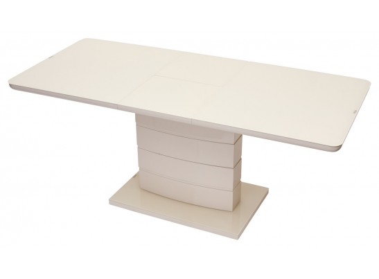Стол ALTA 120 BEIGE / супер бежевое глянцевое стекло в Кургане