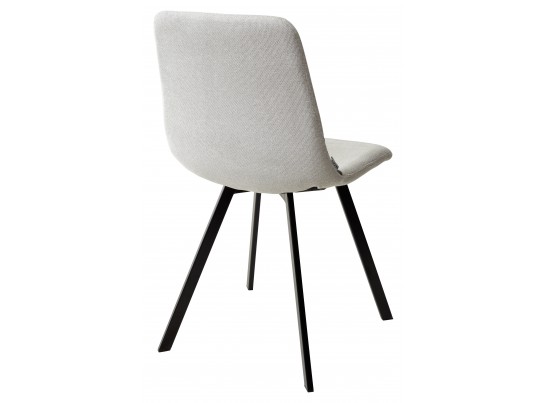 Стул ELLEN WZ2042-18 белая галька, фактурный велюр / RU-07 серая сталь/ черный каркас в Кургане