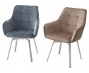Стул MAVERICK 360 град. поворот. BLUVEL-40 BEIGE/ белый каркас, в Кургане