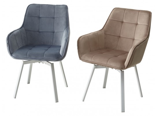 Стул MAVERICK 360 град. поворот. BLUVEL-40 BEIGE/ белый каркас, в Кургане