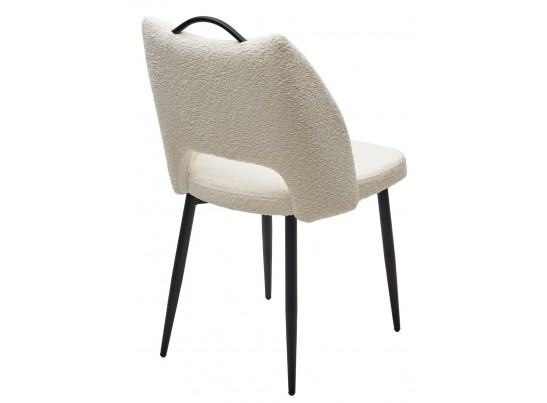 Стул JANETY UF998-01 белый, букле / черный каркас / Товарный знак DISAUR в Кургане