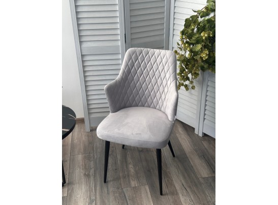 Стул HERMAN 360 град. BM-4 СВЕТЛО-СЕРЫЙ, велюр / черный каркас в Кургане