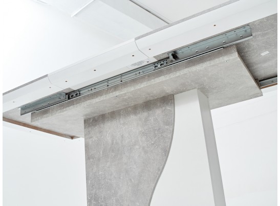 Стол SIRIUS 120 Бетон/ Белый в Кургане