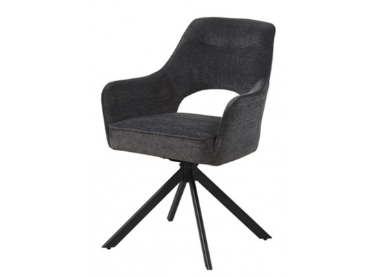 Стул GUARA 180 град. поворот. цвет бежево-белый RAVEN 22 / черный каркас, ®DISAUR в Кургане