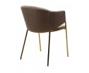 Стул DILL BLUVEL-40 BEIGE, велюр/ золотой каркас в Кургане