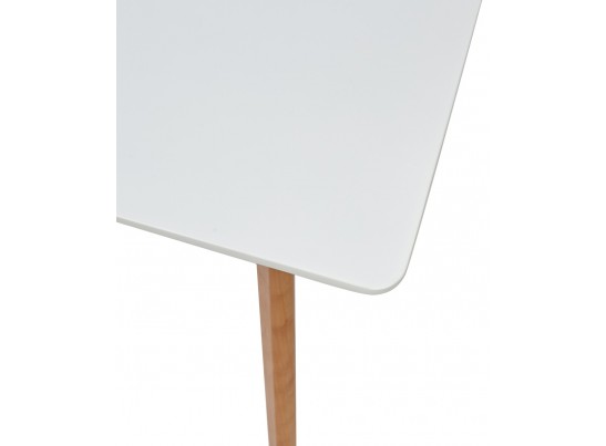 Стол ABELE 120 белый/массив бука в Кургане