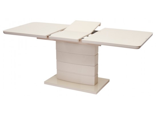 Стол ALTA 120 BEIGE / супер бежевое глянцевое стекло в Кургане