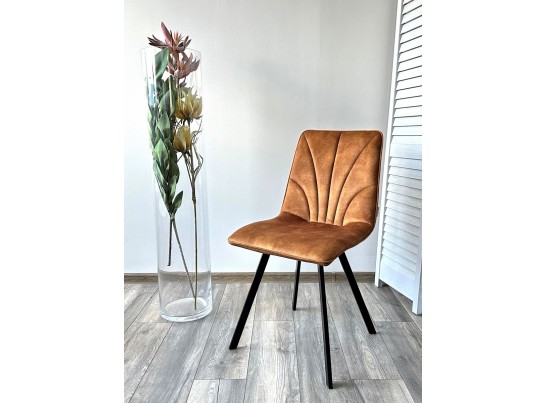 Стул ARFA VT5001-4 античный медный, велюр без "пальчикового" эффекта/ черный каркас в Кургане