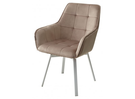 Стул MAVERICK 360 град. поворот. BLUVEL-40 BEIGE/ белый каркас, в Кургане