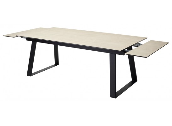 Стол Франк 200 Дуб коричневый, керамика / черный каркас в Кургане