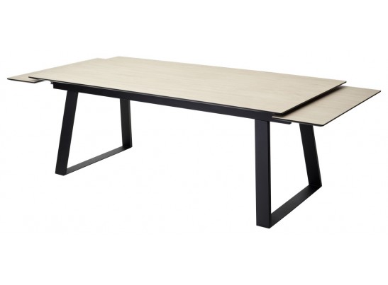 Стол Франк 200 Дуб коричневый, керамика / черный каркас в Кургане