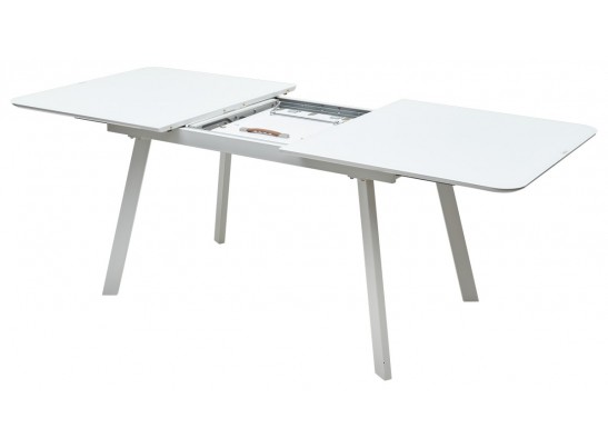 Стол ARUBA 160 WHITE/cупер белое глянцевое стекло в Кургане