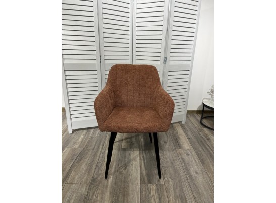 Стул BRANDY WZ2042-08 бронзовый фактурный велюр/ черный каркас в Кургане