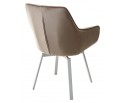 Стул MAVERICK 360 град. поворот. BLUVEL-40 BEIGE/ белый каркас, в Кургане