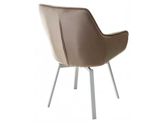 Стул MAVERICK 360 град. поворот. BLUVEL-40 BEIGE/ белый каркас, в Кургане