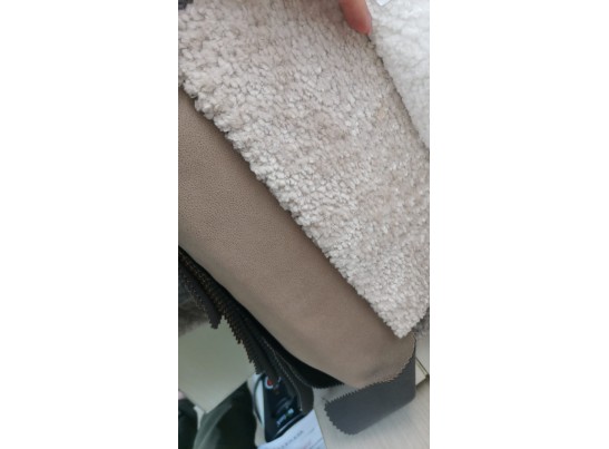 Стул ЭЛЕФАНТ 360 град. поворотный, Alpina Cream, букле / Magnum 130 искуств.замша / Черный, в Кургане