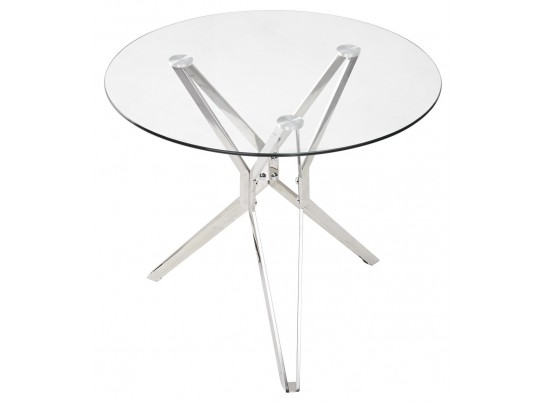 Стол RIGA D90 прозрачный в Кургане