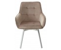 Стул MAVERICK 360 град. поворот. BLUVEL-40 BEIGE/ белый каркас, в Кургане