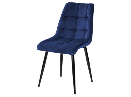 Стул CHIC BLUVEL-86 NAVY BLUE / черный каркас в Кургане