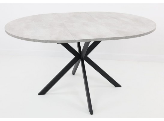 Стол ВЕГА D110 раскладной Цемент /черный каркас в Кургане